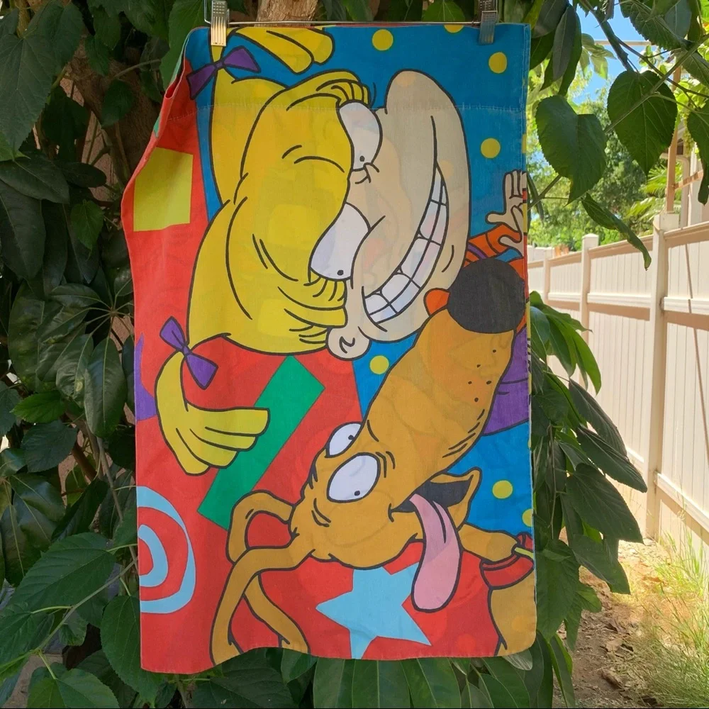 Vintage 90s Rugrats graphic pillow case